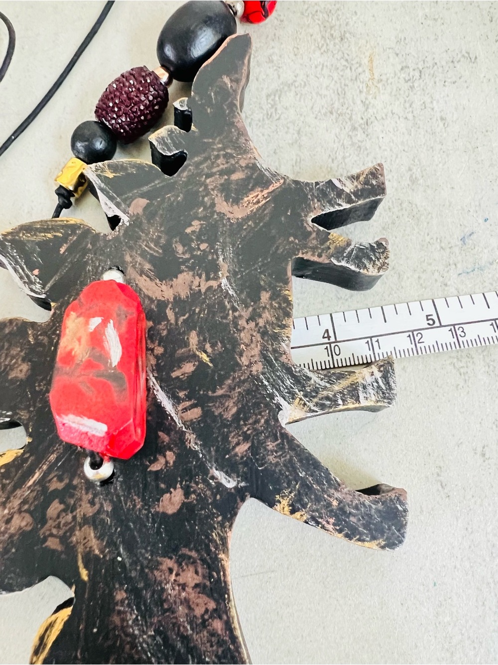 The Tipsy Trex Original Dinosaur XL Stegosaurus Pendant necklace by Lain - Picture 11 of 16